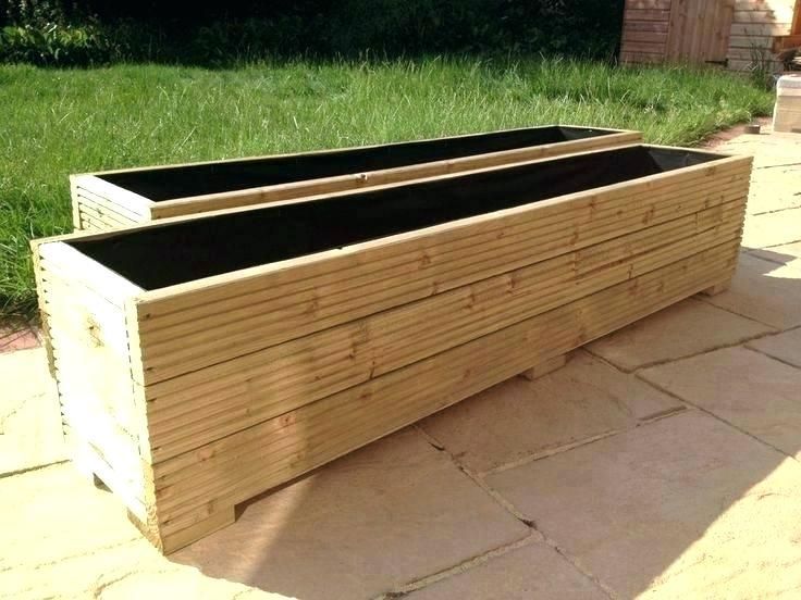Outdoor Long Planter Boxes Everything You Need to Know -   17 planting Outdoor large ideas
