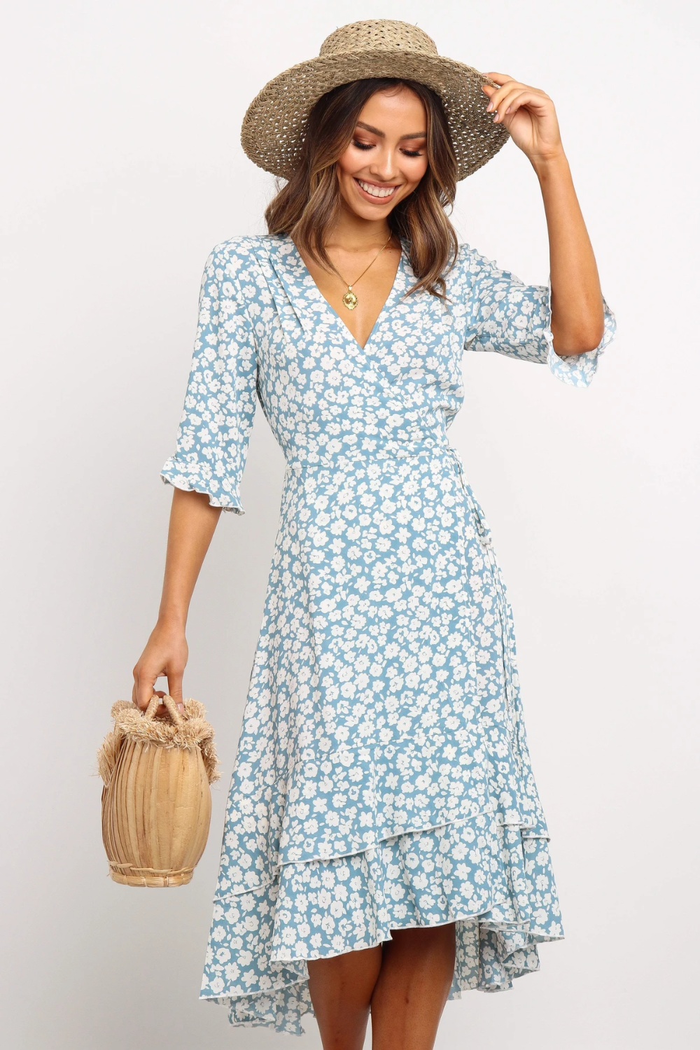 Chiaria Dress - Blue -   18 casual dress Patterns ideas