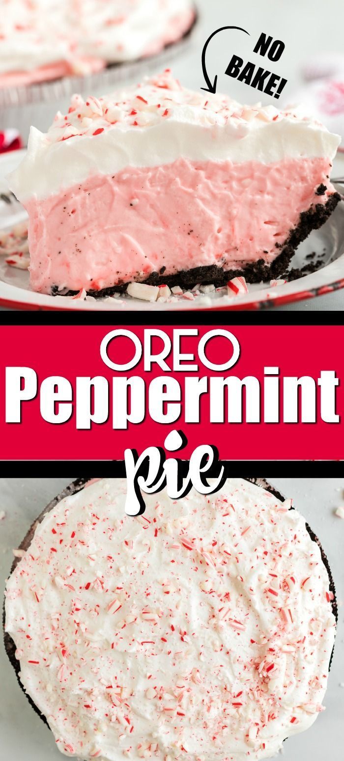 Peppermint Pie (aka Candy Cane Pie) - Easy no-bake recipe -   18 desserts Holiday cream cheeses ideas