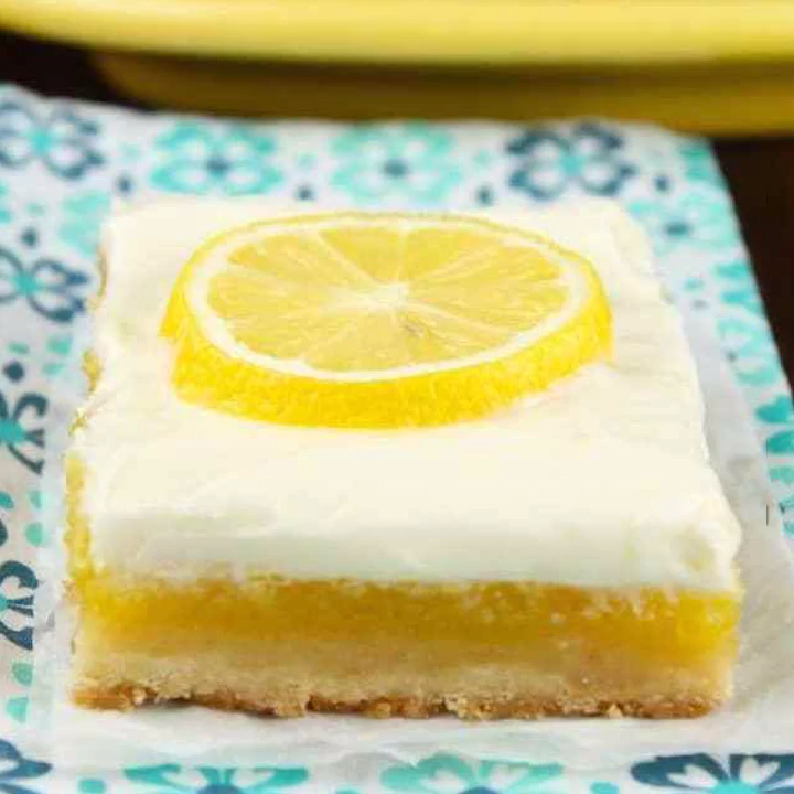Lemon Bars with Cream Cheese Icing -   18 desserts Holiday cream cheeses ideas