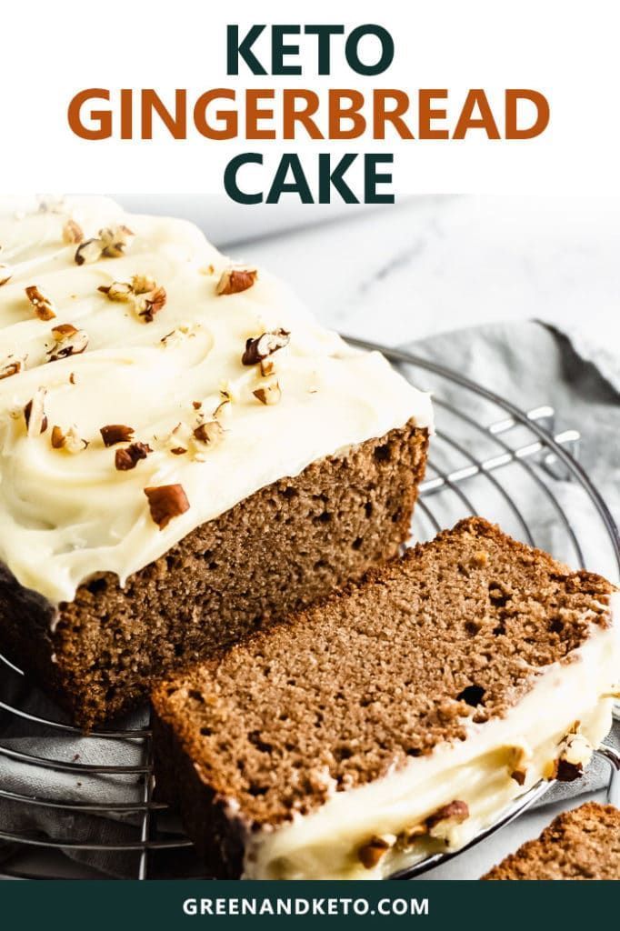 Keto Gingerbread Cake with Lemon Cream Cheese Frosting - Green and Keto -   18 desserts Holiday cream cheeses ideas