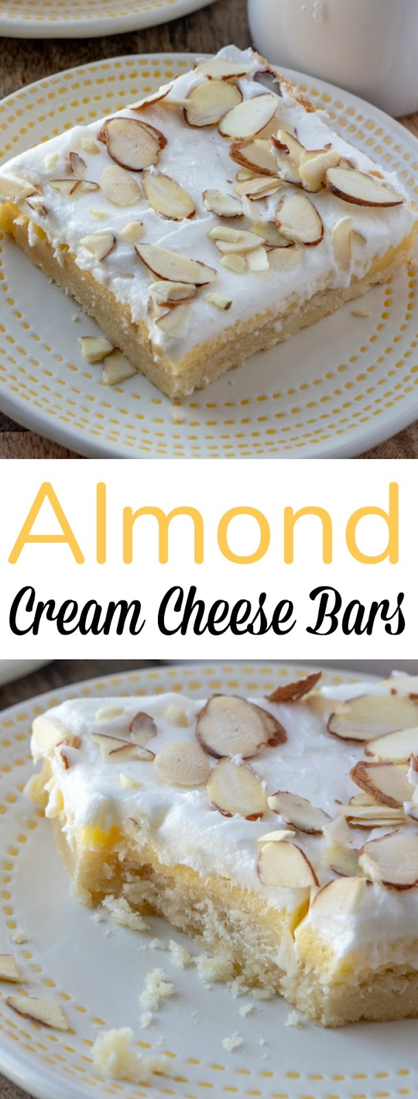 Almond Cream Cheese Bars Recipe -   18 desserts Holiday cream cheeses ideas