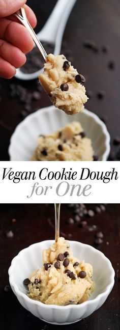 Vegan Cookie Dough for One -   18 diet Snacks coconut oil ideas