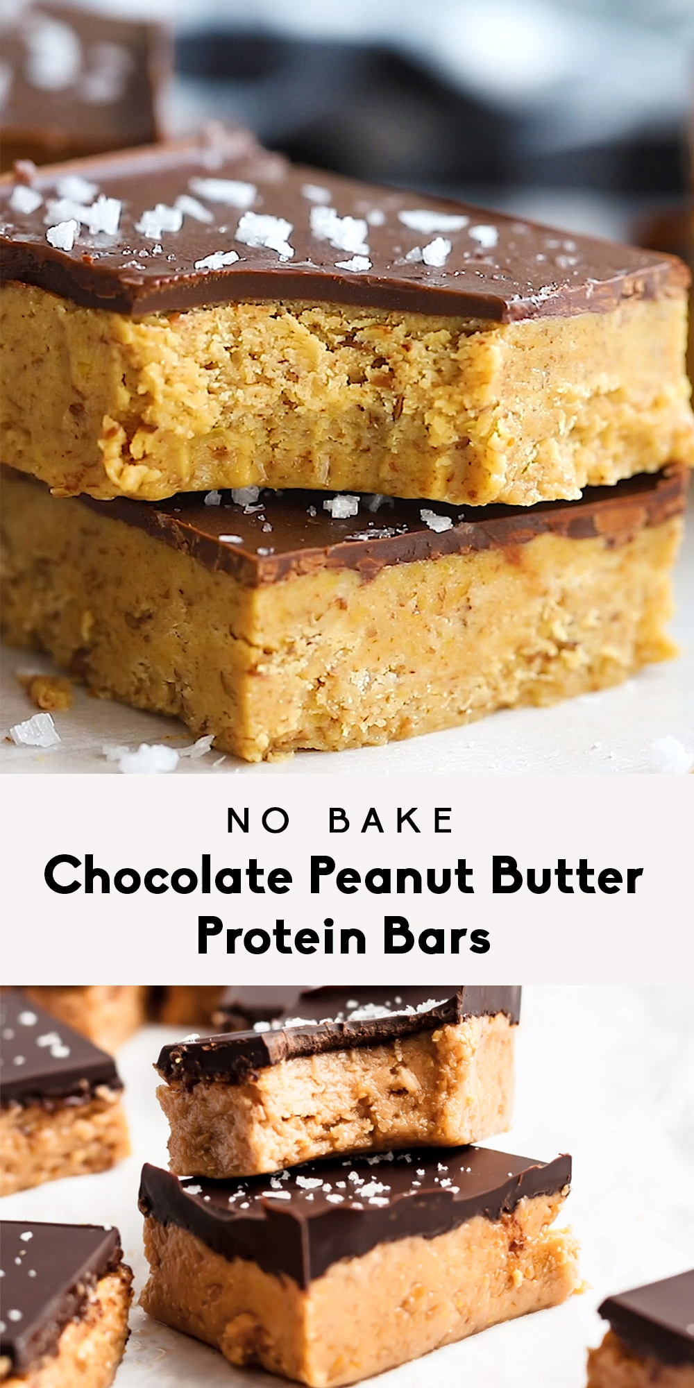 No Bake Chocolate Peanut Butter Protein Bars -   18 diet Snacks coconut oil ideas