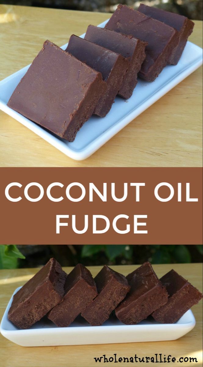 The Best Coconut Oil Fudge Recipe - Whole Natural Life -   18 diet Snacks coconut oil ideas