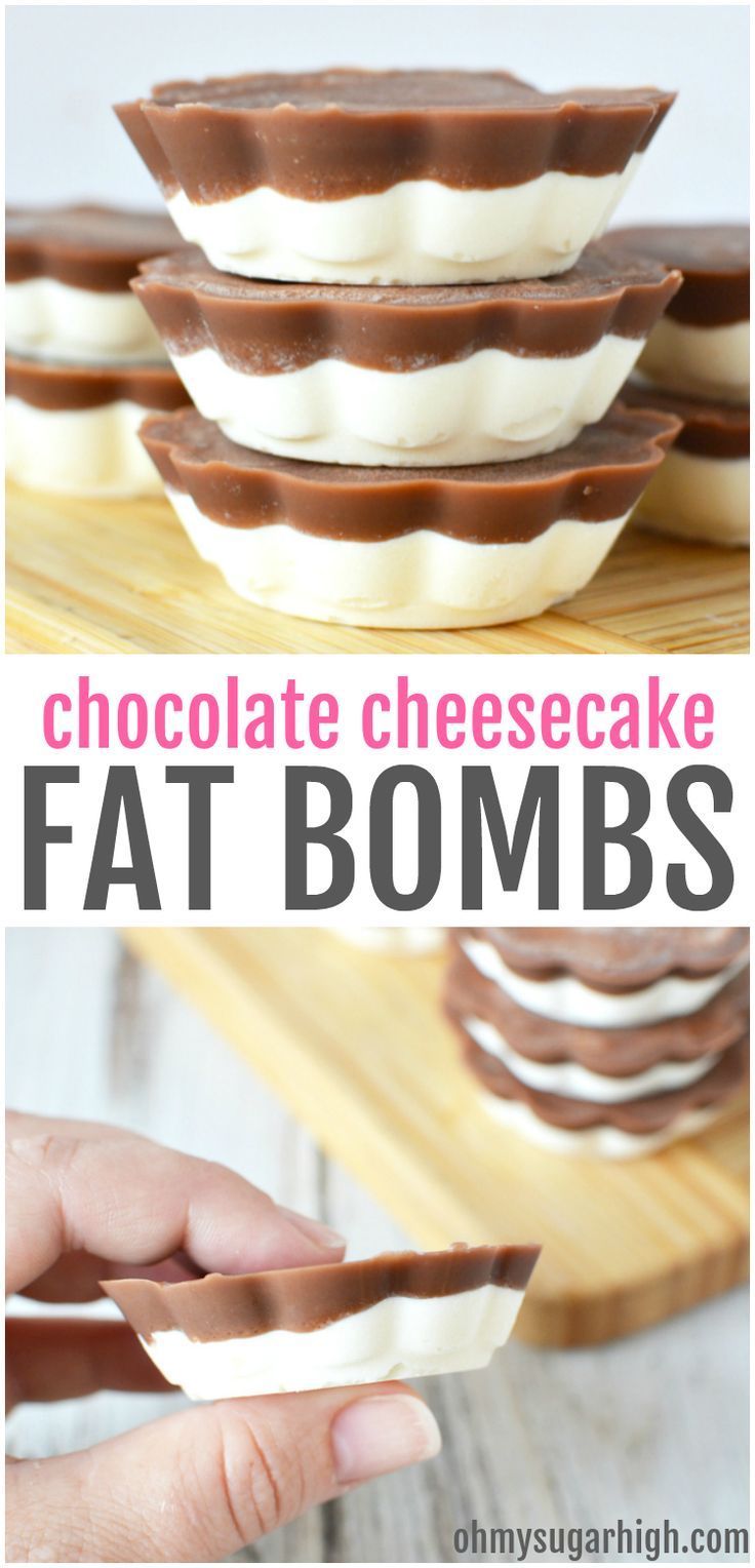 Chocolate Cheesecake Fat Bomb - Oh My! Sugar High -   18 diet Snacks coconut oil ideas