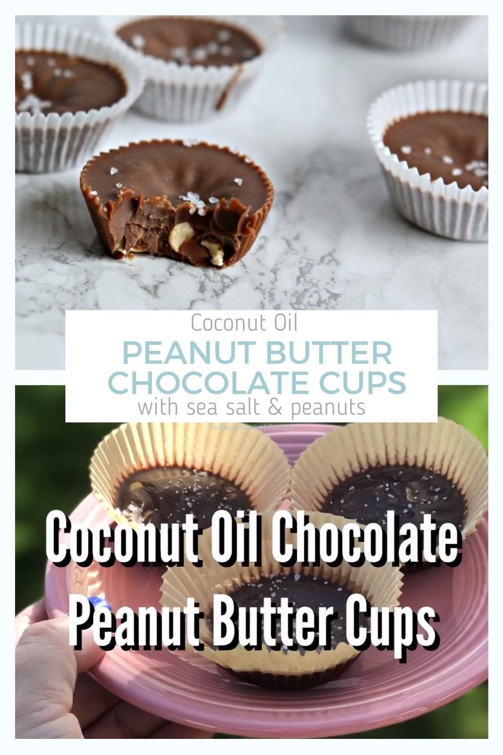 Healthy Chocolate Peanut Butter Cups -   18 diet Snacks coconut oil ideas