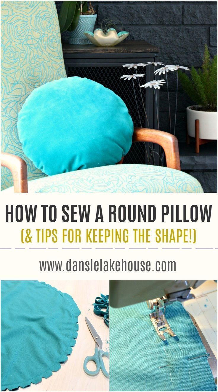 How to Sew a Round Pillow | Easy DIY Throw Pillow Project | Dans le Lakehouse -   18 diy projects Sewing throw pillows ideas