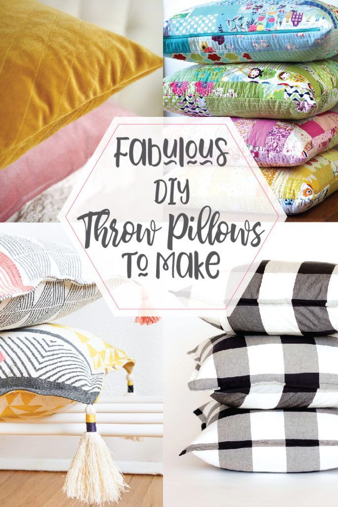 Fabulous DIY Pillows to Sew | -   18 diy projects Sewing throw pillows ideas