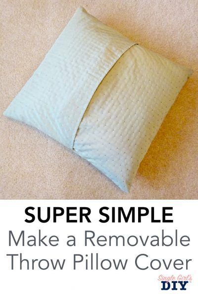 How to Make a Throw Pillow Cover in Six Simple Steps -   18 diy projects Sewing throw pillows ideas