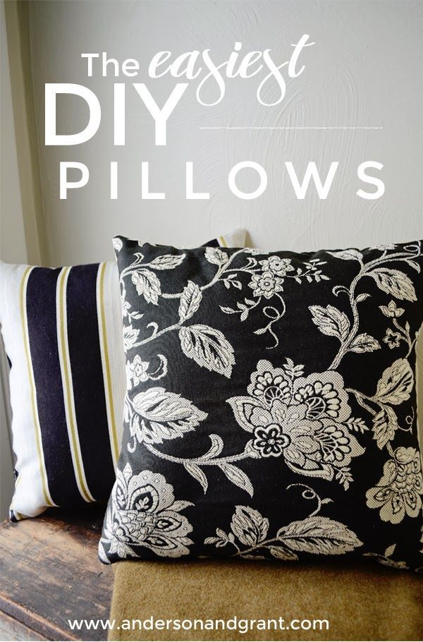 The Easiest Way to Make Your Own Decorative Pillows -   18 diy projects Sewing throw pillows ideas