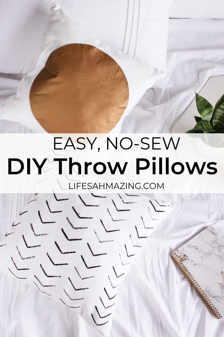 DIY Throw Pillows -   18 diy projects Sewing throw pillows ideas