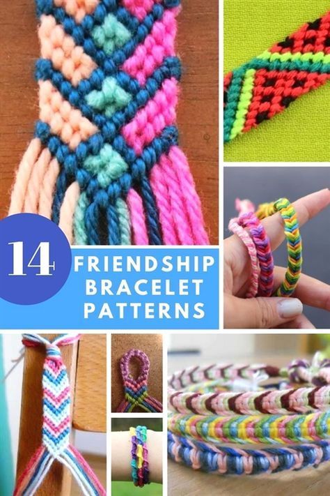 Friendship Bracelet Patterns - 14 DIY Tutorials To Do At Home or On The Go -   18 diy projects Tutorials pictures ideas