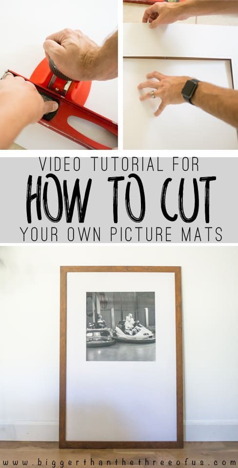 How To Cut Your Own Picture Mats - Bigger Than the Three of Us -   18 diy projects Tutorials pictures ideas