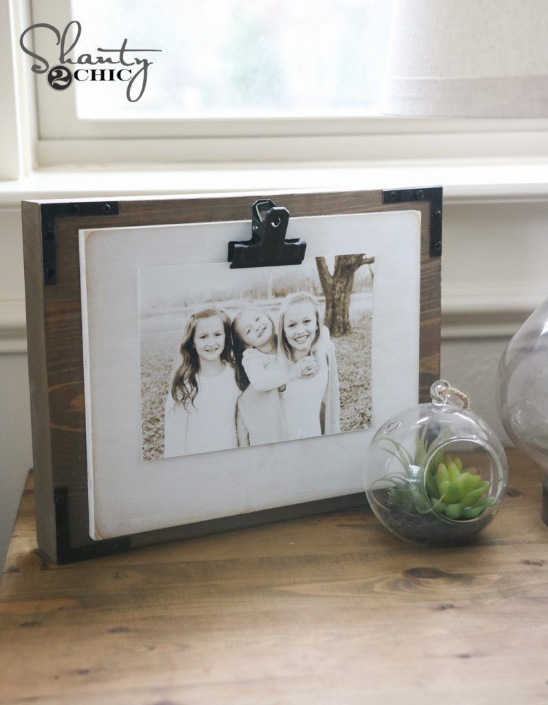 DIY $5 Clip Frame Tutorial and YouTube Video! - Shanty 2 Chic -   18 diy projects Tutorials pictures ideas