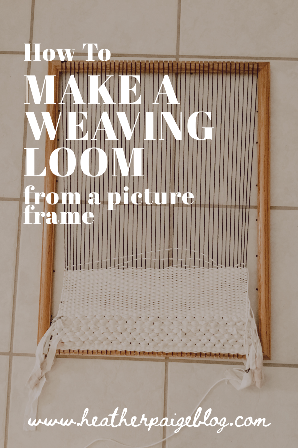 How To Make A Weaving Loom From A Picture Frame -   18 diy projects Tutorials pictures ideas