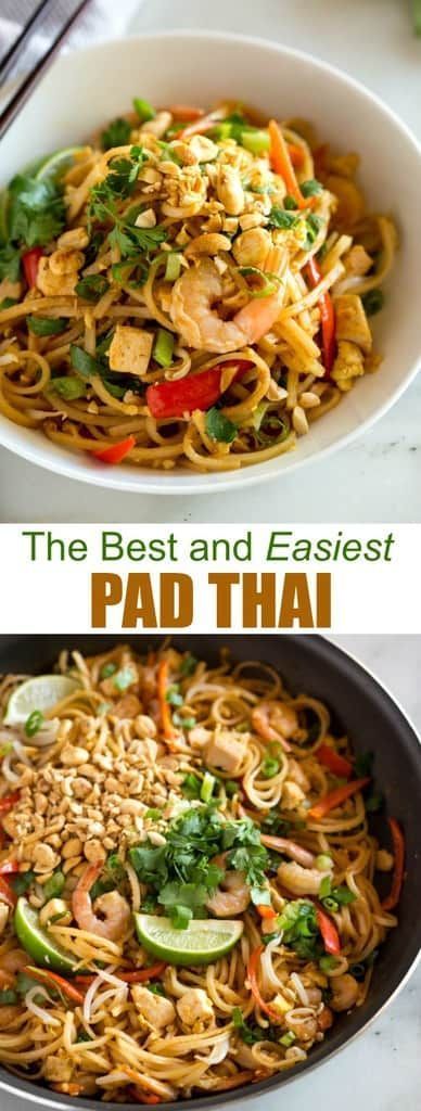 Pad Thai -   18 healthy recipes Shrimp tofu ideas