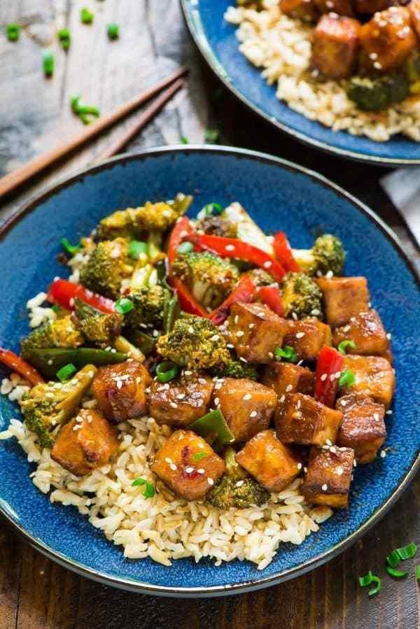 General Tso's Tofu -   18 healthy recipes Shrimp tofu ideas
