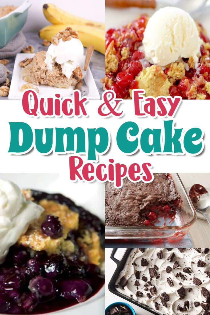 Super Simple Desserts: Easy Dump Cake Recipes For Quick and Delicious Desserts For a Crowd - Clever DIY Ideas -   18 quick desserts For A Crowd ideas
