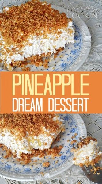 Pineapple Dream Dessert: pineapple, whipped cream, cream cheese -   18 quick desserts For A Crowd ideas