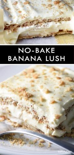 No-Bake Banana Cream Lush -   18 quick desserts For A Crowd ideas