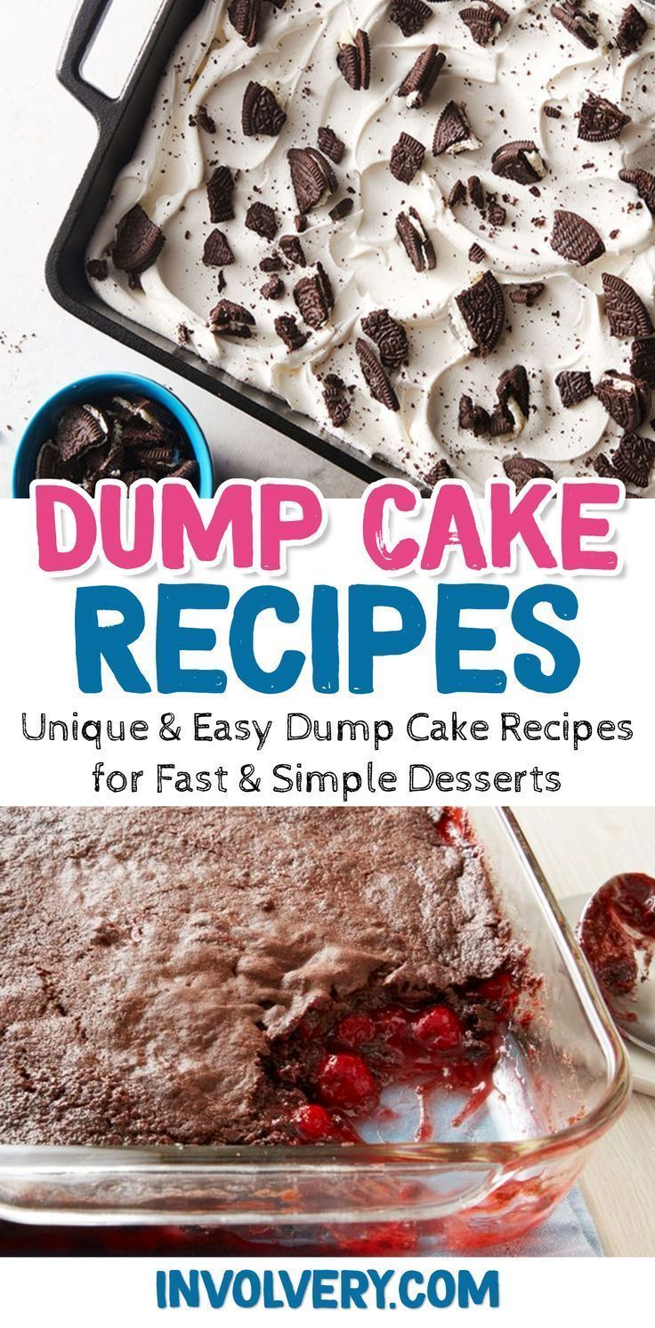Super Simple Desserts: Easy Dump Cake Recipes For Quick and Delicious Desserts For a Crowd - Clever DIY Ideas -   18 quick desserts For A Crowd ideas