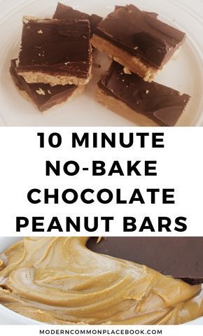 No-Bake Chocolate Peanut Butter Bars – DIY Reeses Treats -   18 quick desserts For A Crowd ideas