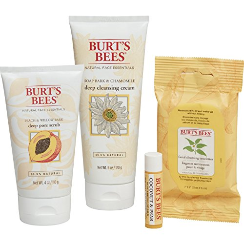 Burt's Bees Face Essentials Gift Set, 4 Skin Care Products -   18 skin care Regimen cleanses ideas