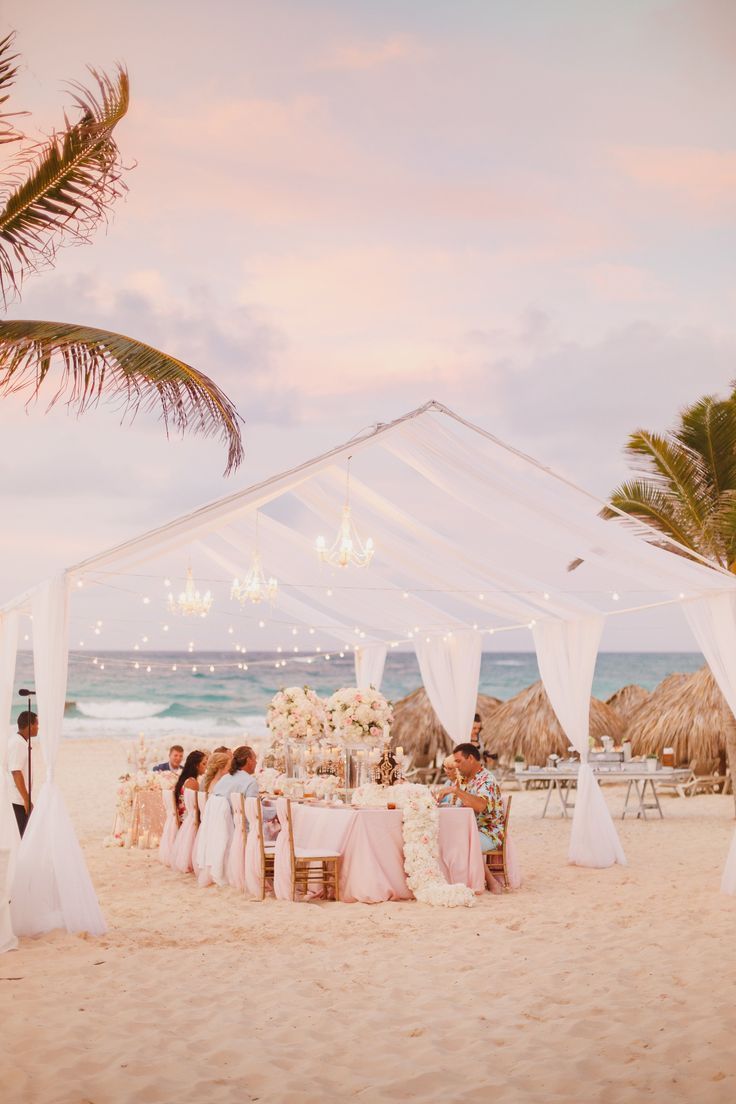 Hard Rock Punta Cana Destination Wedding - Kristen Booth Photography -   18 wedding Beach lights ideas