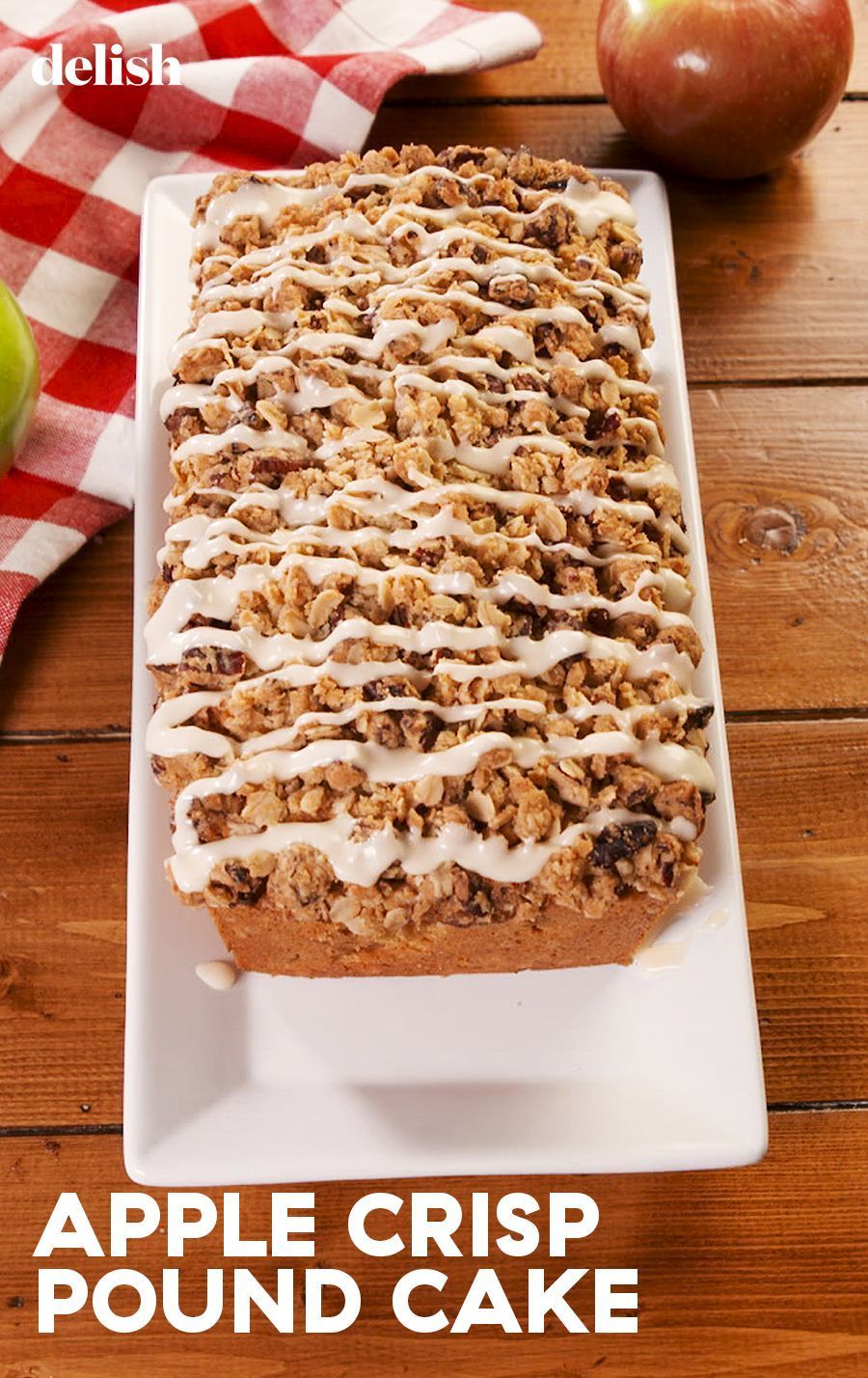 Apple Crisp Pound Cake Has An Irresistible Crumb Topping -   19 cake Apple sweets ideas