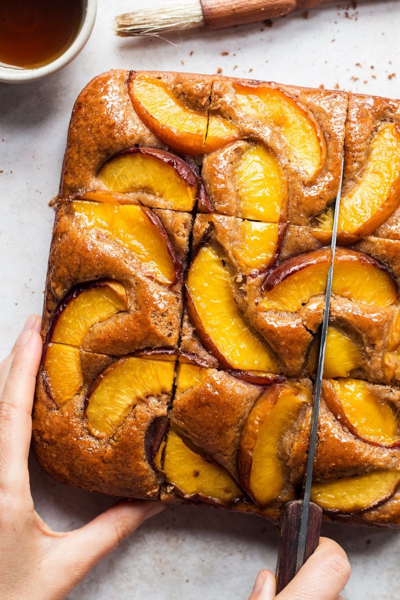 Vegan almond cake with summer fruit - Lazy Cat Kitchen -   19 desserts Cake fruit ideas