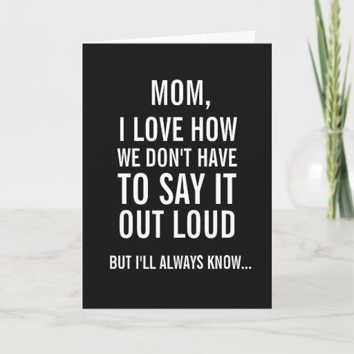 Mom, I'll Always Know... Funny Mother's Day Card | Zazzle.com -   19 holiday DIY mother’s day ideas