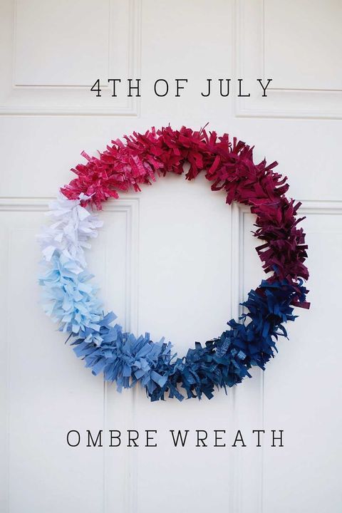 17 DIY 4th of July Wreaths For Your Front Door -   19 holiday Wreaths 4th of july ideas
