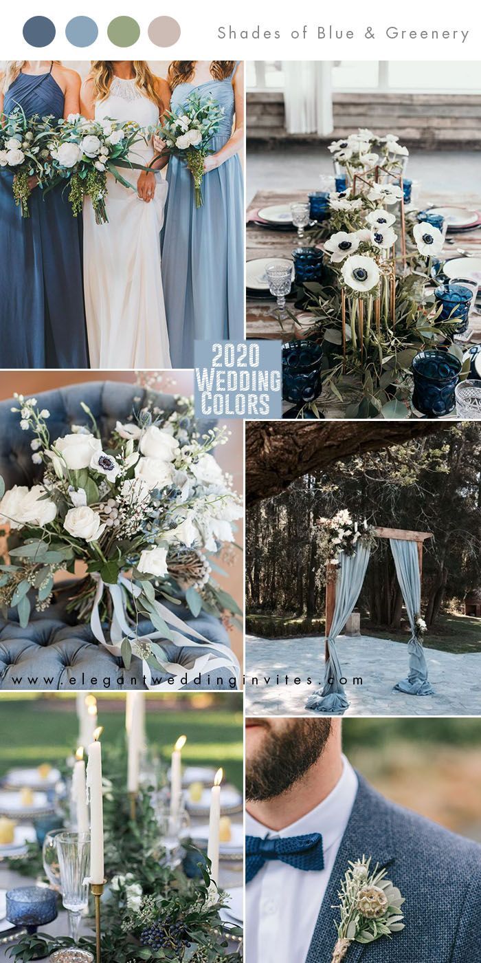 Top 10 Wedding Color Trends to Inspire in 2020 -   19 wedding Colors blue ideas