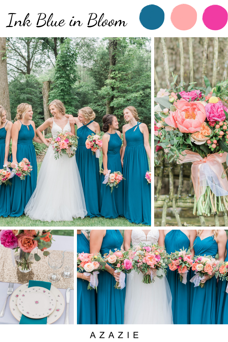 Ink Blue Azazie Bridesmaid Dresses -   19 wedding Colors blue ideas