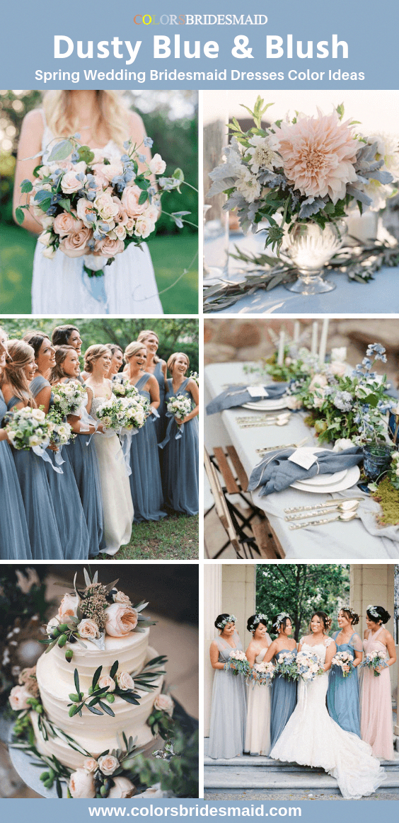 Dusty Blue Bridesmaid Dresses -   19 wedding Colors blue ideas
