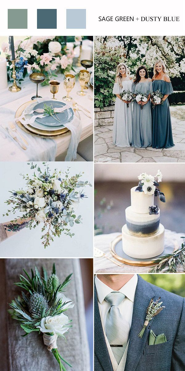 Top 8 Green Wedding Color Palettes You'll Love -   19 wedding Colors blue ideas
