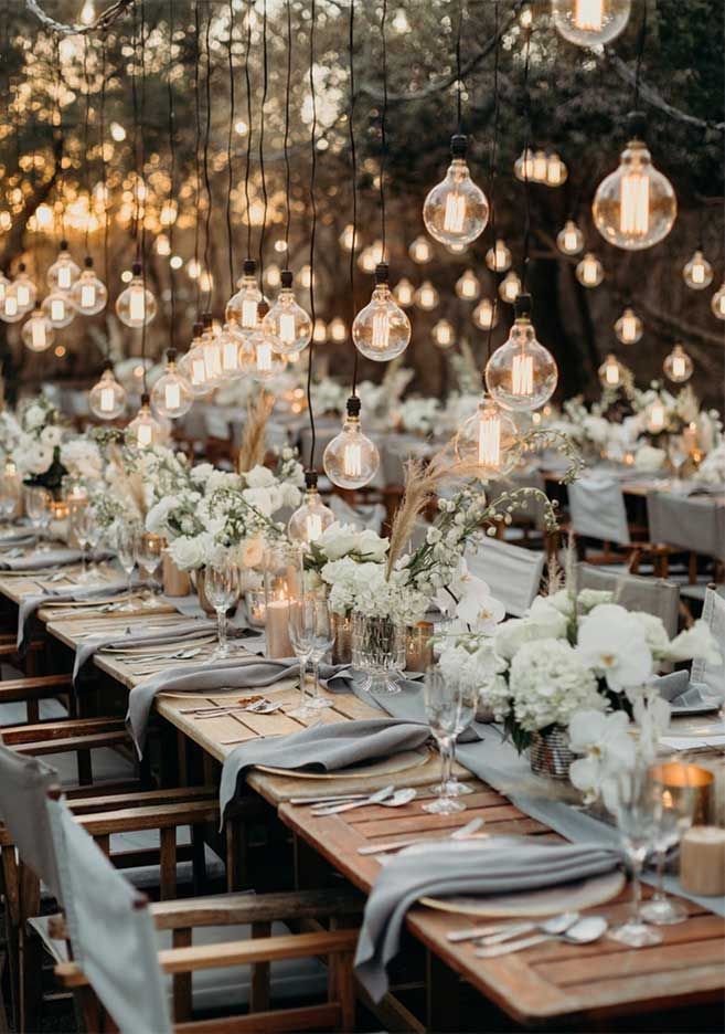 45 Ways To Dress Up Your Wedding Reception Tables -   19 wedding Decorations table ideas