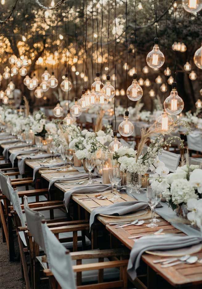 45 Ways To Dress Up Your Wedding Reception Tables -   19 wedding Decorations table ideas