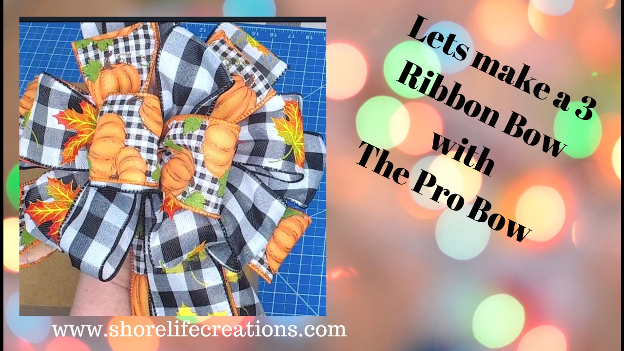 How to make a 3 ribbon bow with Probow the Hand -   20 holiday Design video tutorials ideas