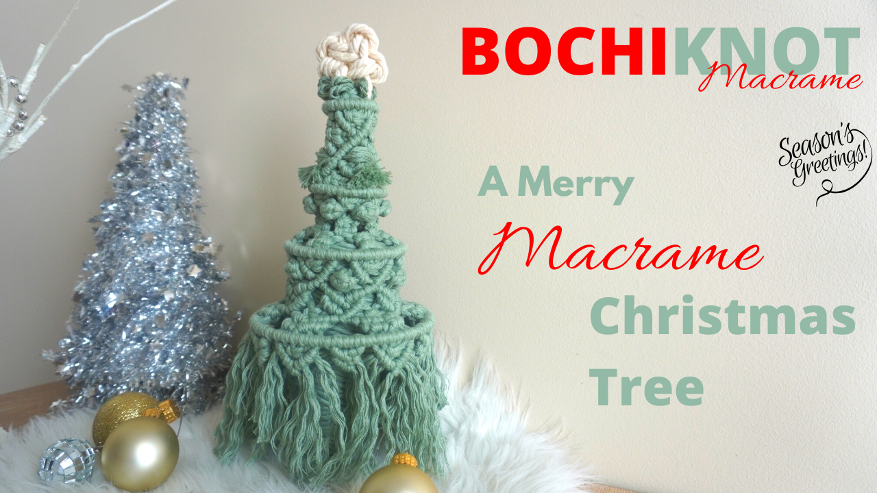 Christmas Tree DIY Macrame Decoration -   20 holiday Design video tutorials ideas