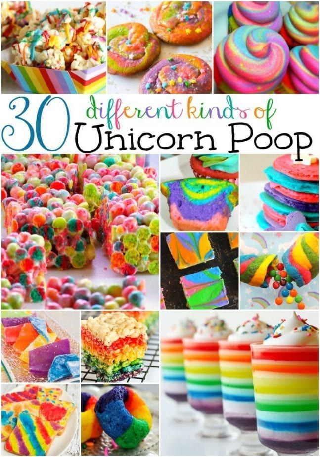 30 Ways to Make Unicorn Poop -   20 unicorn desserts Table ideas