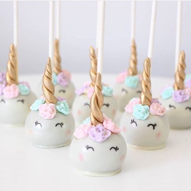 J e n n i f e r  C a r v e r on Instagram: “@just_add_sugar - Your cake pops are what #unicorn lovers' dreams are made of! (Scroll back for more unicorn party ideas!)” -   20 unicorn desserts Table ideas
