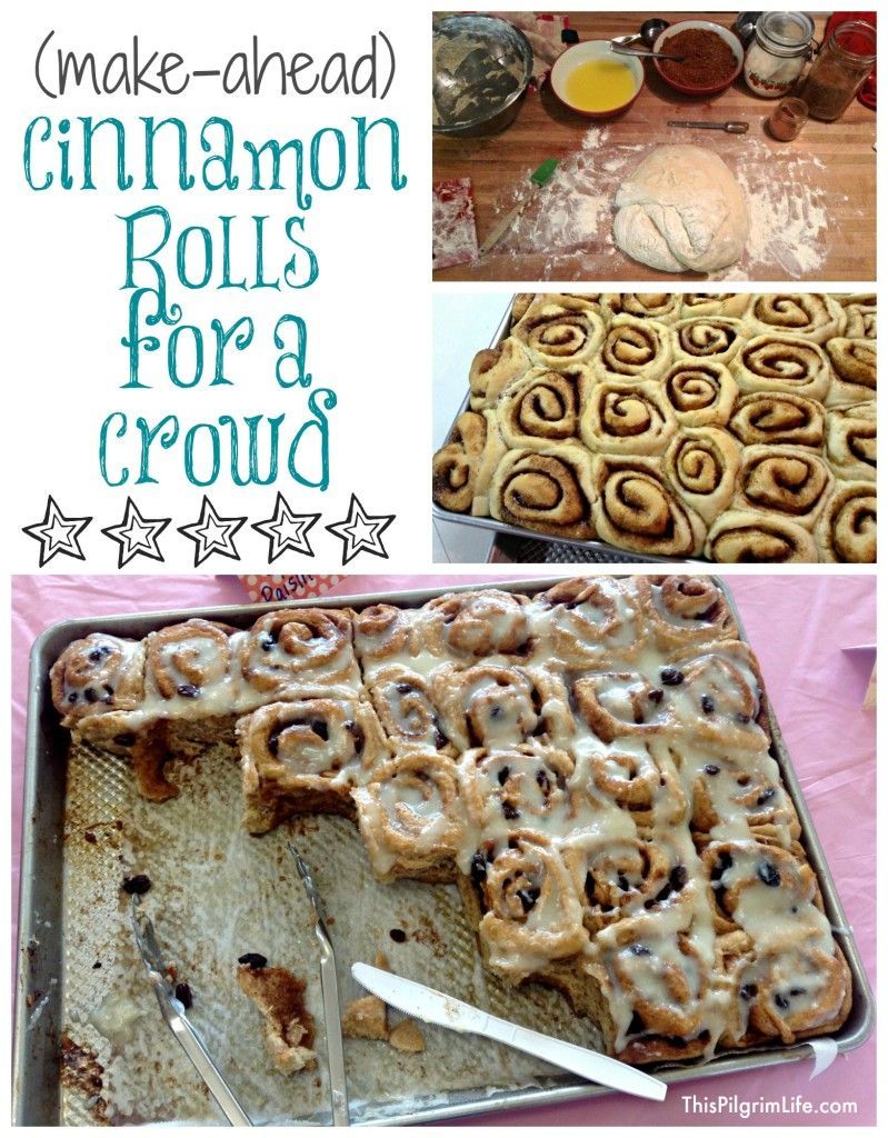 (Make-Ahead) Cinnamon Rolls for a Crowd - This Pilgrim Life -   21 large desserts For A Crowd ideas