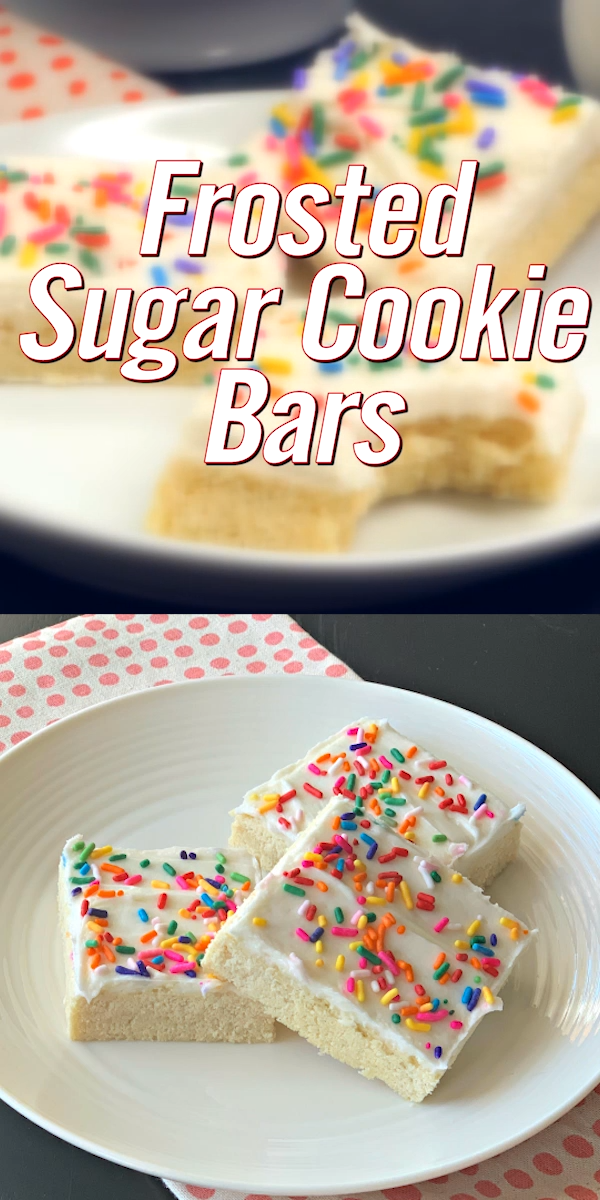 FROSTED SUGAR COOKIE BARS -   21 large desserts For A Crowd ideas