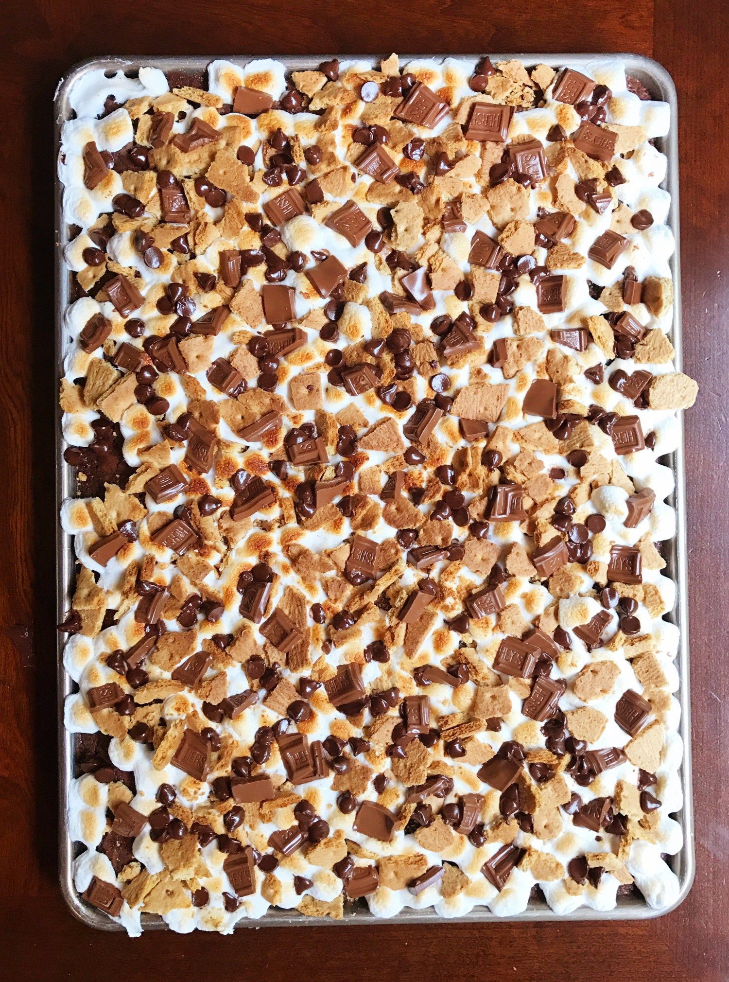 S'mores Bars {To Feed A Crowd} - Six Clever Sisters -   21 large desserts For A Crowd ideas
