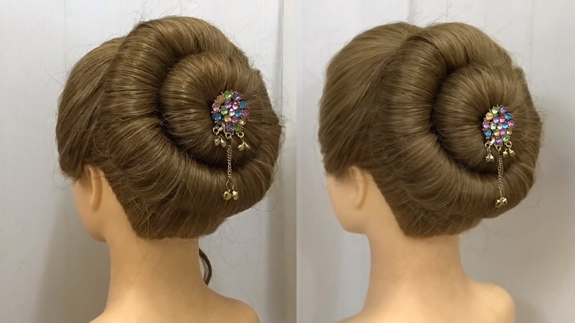 Big Bun Hairstyle Trick for Wedding | Easy Wedding Hairstyles -   23 indian hairstyles Videos ideas