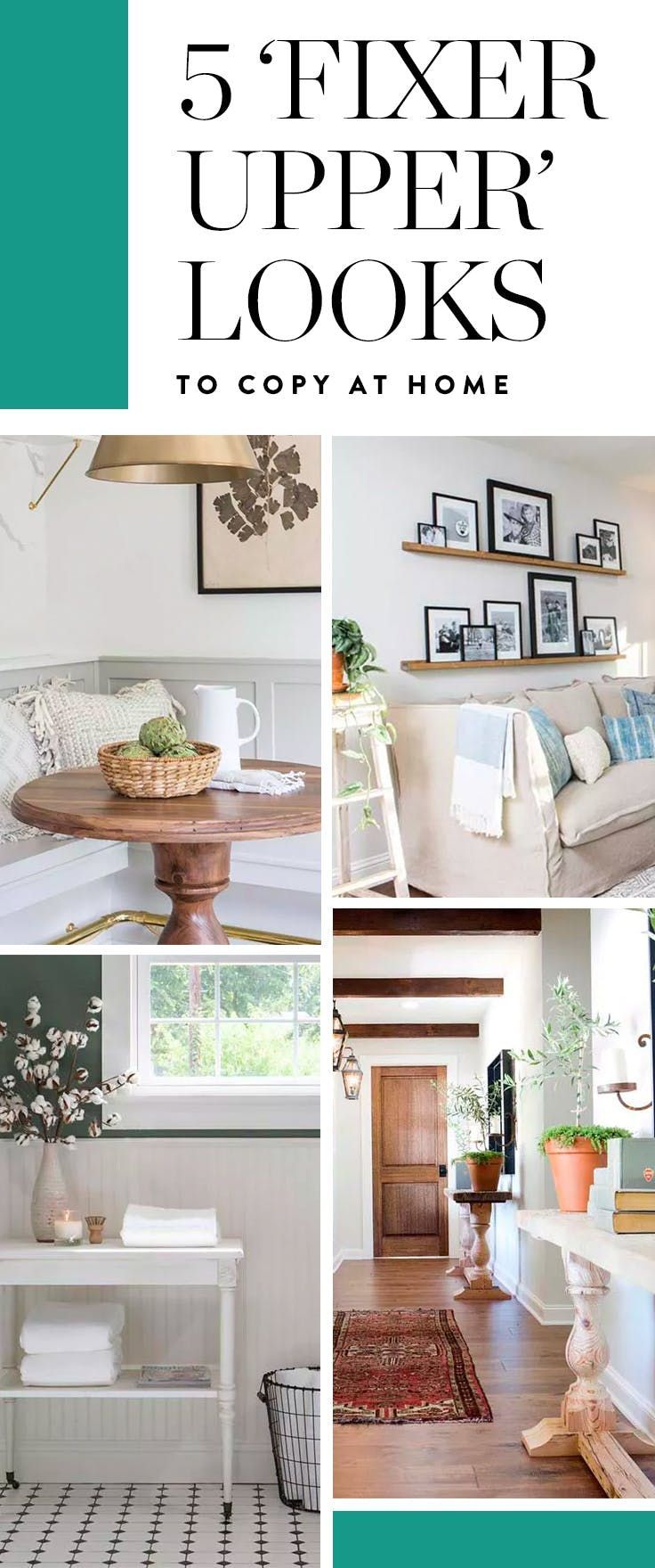5 ‘Fixer Upper' Looks You Can Totally Copy at Home -   9 home accessories Design fixer upper ideas