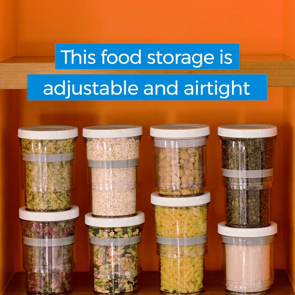 Adjustable & Airtight Food Storage Containers -   11 diy projects Organizing organization ideas