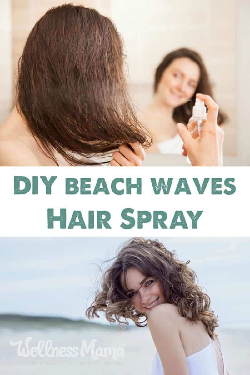 DIY Beach Waves Sea Salt Texturizing Hair Spray | Wellness Mama -   11 hair Waves volume ideas
